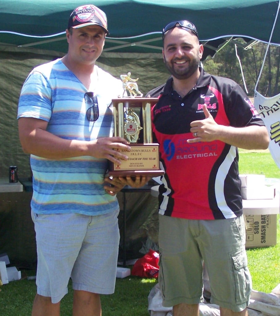 Junior Coaches of the Year Michael Rodrigues (2014) & Lawrence Karam (2013)